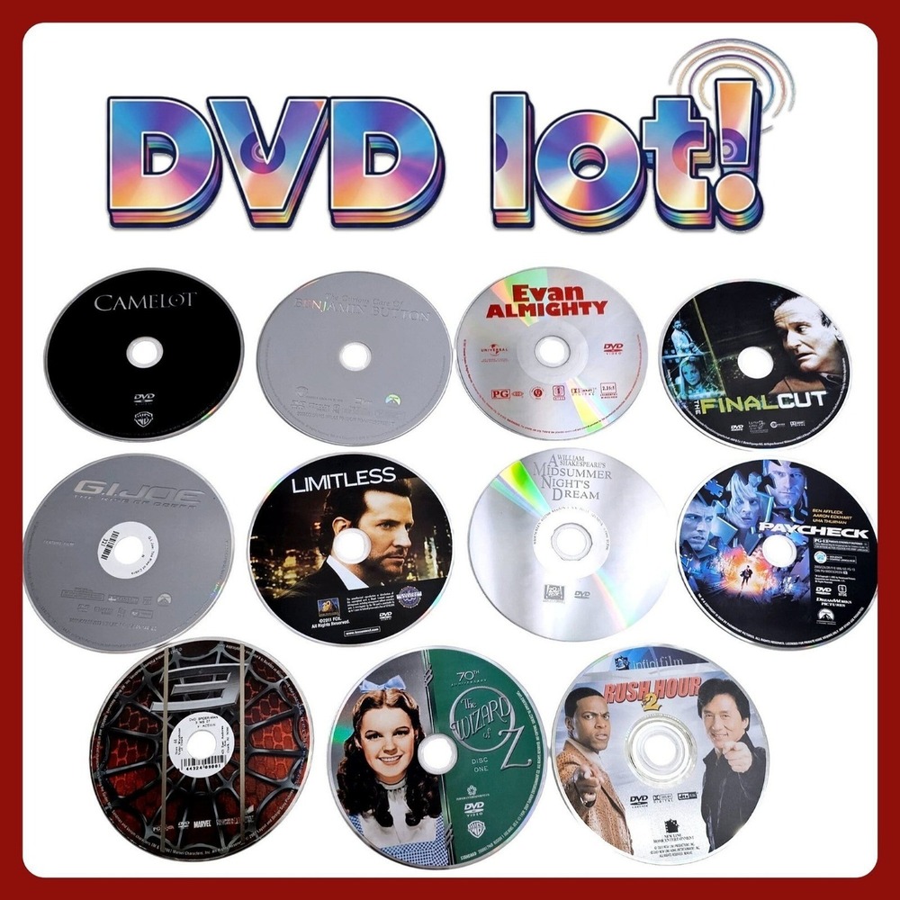 11pc Movie DVD Bundle‎ Set Action Sci-Fi Spider-Man 3 Wizard of Oz Rush Hour 2